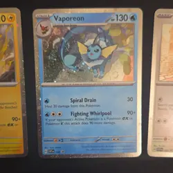 SVP Cosmos Holo Eevee Vaporeon Jolteon Flareon Leafeon Pokemon TCG Bulk Lot 5 LP - Image 4
