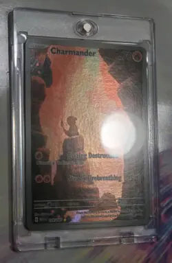 Charmander 168/165 - Pokemon 151 Illustration Rare - Full Art Holo - MINT CLEAN - Image 5