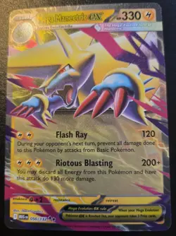 Mega Manectric EX 050/132 Double Rare Mega Evolution Pokemon TCG - Image 1