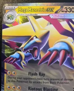 Mega Manectric EX 050/132 Double Rare Mega Evolution Pokemon TCG - Image 2