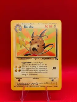 RAICHU 29/62 R FOSSIL NON HOLO POKEMON NM/M RAICHU - Image 1