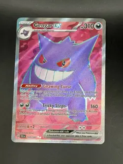 Gengar ex 193/162 SV05 Temporal Forces Hyper Rare Holo Pokemon Card NM - Image 1