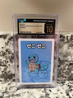 Pokemon Japanese Squirtle Old Maid, CGC Pristine 10 - Image 1