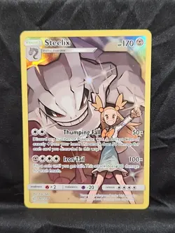Steelix 247/236 Sun & Moon Cosmic Eclipse Holo Secret Rare Pokemon TCG Card - Image 1