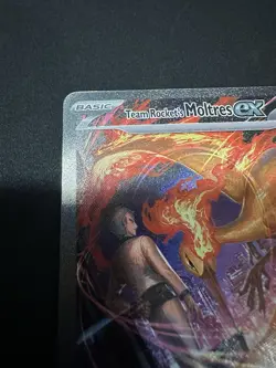 Pokemon TCG Team Rockets Moltres EX Card 229/182 Destined Rivals NM Pack Fresh - Image 2