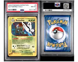2002 Pokemon Expedition #5 Butterfree Holo PSA 8 NM-MT SWIRL - Image 3