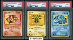1999 Pokemon Promo All Nippon Airways Moltres Zapdos Articuno PSA Sequential Set - Image 1