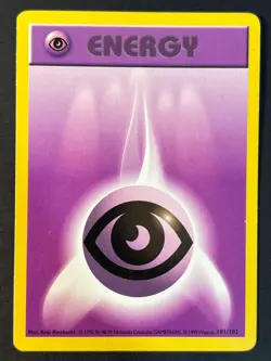 Psychic Energy 101/102 Shadowless Base Set - Pokemon Card WOTC LP - Image 1