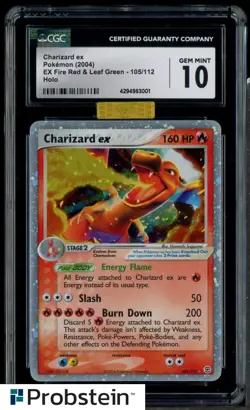 CGC 10 Pokemon MBA Gold Stamped 2004 Fire Red & Leaf Green Charizard ex - Image 1