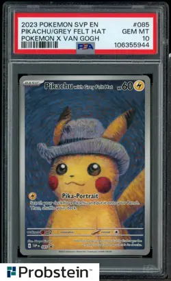 PSA 10 Pokemon 2023 Pikachu Van Gogh Promo - Image 1