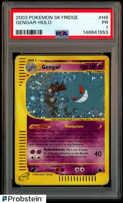 2003 Pokemon Skyridge #H9 Gengar Holo PSA 1 PR - Image 1