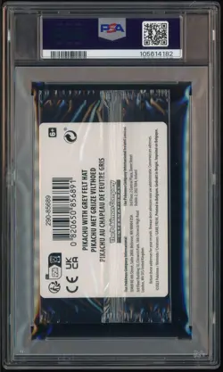 Pokemon Pikachu with Grey Felt hat Van Gogh 085 Graded Sealed Promo PSA 10 - Image 3