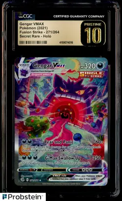 2021 Pokemon Fusion Strike #271/264 Gengar Vmax CGC 10 PRISTINE - Image 1