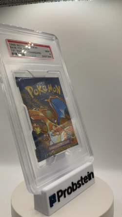 1999 Pokemon WOTC Base Foil Booster Pack 1st Edition Charizard Art PSA 9 MINT - Image 2