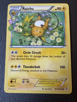 Raichu RC9/RC32 Generations: Radiant Collection Regular Pokemon TCG - MINT - Image 3
