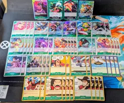 One Piece | Green Dracule Mihawk / Zoro Double Deck Core (75 Cards) (OP12/OP14) - Image 1