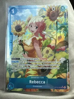 Rebecca OP15-053 SR Alt Art Parallel English One Piece TCG Adventure Kami Island - Image 1
