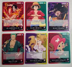 One Piece TCG Common Leaders of 6 Leader Cards Japanese One Piece Lot - Image 1