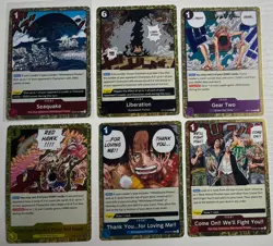 One Piece TCG Event Cards 6 Foil Event Cards English One Piece Lot - Image 1