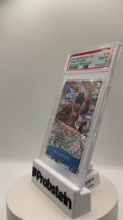 2025 One Piece Fist of Divine Speed OP11 #118 Monkey D. Luffy Manga SEC PSA 10 - Image 2