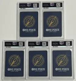 Lot (5) PSA 10 Five Elders Demon God Pack One Piece Sequential PSA 10 - 8 Set - Image 2