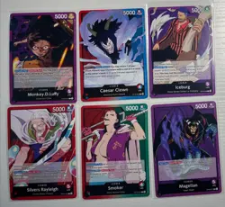One Piece TCG Common Leaders of 6 Leader Cards English One Piece Lot - Image 1