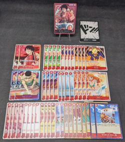 JAPANESE - Straw Hats Starter Deck Complete - One Piece CCG - Near Mint - No Box - Image 1