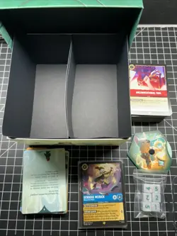 Disney Lorcana Trove Storage Box. Archazia’s Island With Cards,Dice,and Counter - Image 1