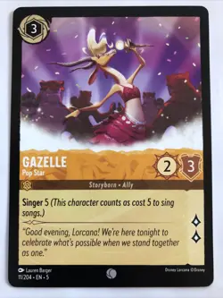 Disney Lorcana Shimmering Skies Gazelle Pop Star 11/204 NM - Image 1