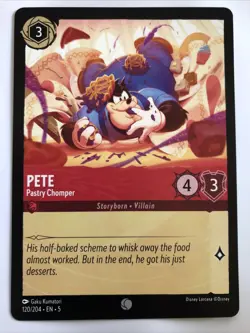 Disney Lorcana Shimmering Skies Pete Pastry Chomper 120/204 NM - Image 1
