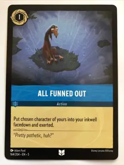 Disney Lorcana Shimmering Skies All Funned Out 164/204 NM - Image 1