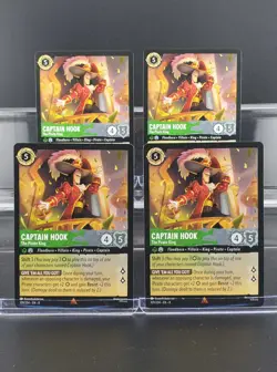 Disney Lorcana Captain Hook - The Pirate King 109/204 Reign of Jafar Rare 4 Card - Image 1