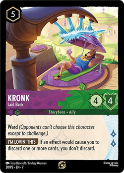 Kronk - Laid Back (Foil) - Disney Lorcana Promo Cards - Image 1