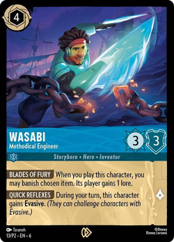 Wasabi - Methodical Engineer (Foil) - Disney Lorcana Promo Cards - Image 1