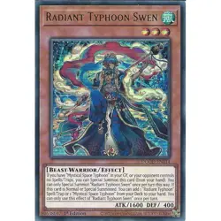 Yugioh Radiant Typhoon Swen DOOD-EN014 1st Edition Ultra Rare NM Card - Image 1