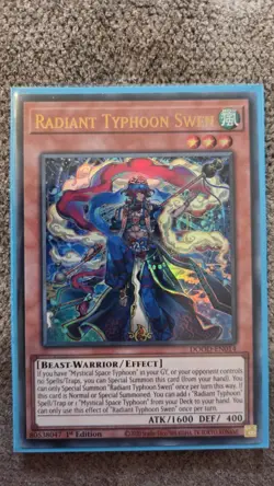 Yugioh Radiant Typhoon Swen DOOD-EN014 1st Edition Ultra Rare NM Card - Image 3