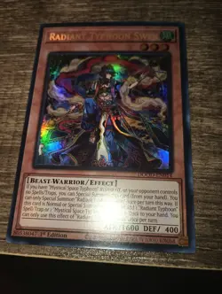 Yugioh Radiant Typhoon Swen DOOD-EN014 Ultra Rare 1st Edition - Image 1