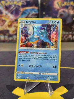 Pokemon Lost Origin Kingdra Holo Rare Card 037/196 NM - Image 1