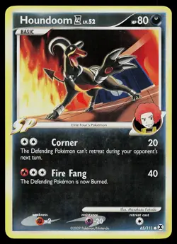 Pokemon Card - Houndoom E4 Rising Rivals 65/111 Common - Image 1