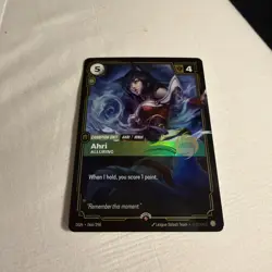 Ahri Alluring (Launch Exclusive) Riftbound Promo Card Foil Holographic NM+ - Image 1
