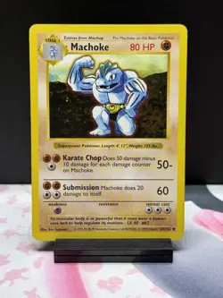 Pokemon Shadowless Base Set Lot Of 7 Cards Great Condition Machoke Sandshrew - Image 2