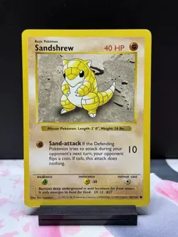 Pokemon Shadowless Base Set Lot Of 7 Cards Great Condition Machoke Sandshrew - Image 4