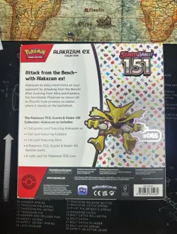 151 Alakazam ex Collection 4 Packs Sealed Box - Pokemon TCG Scarlet and Violet 820650855269 - Image 2