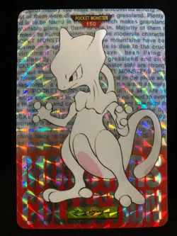 Pokemon Card Mewtwo Bandai Carddass No.150 Red Version Holo 1996 Japanese - Image 1