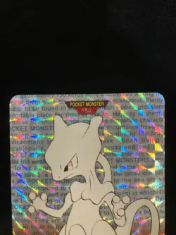 Pokemon Card Mewtwo Bandai Carddass No.150 Red Version Holo 1996 Japanese - Image 3