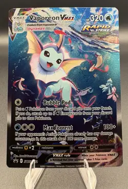 Vaporeon VMAX SWSH182 SWSH: Sword & Shield Promo Pokemon Card Holo Near Mint NM - Image 1