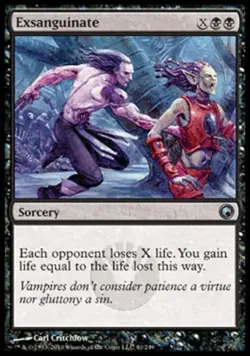 MTG English Exsanguinate NM Foil Scars of Mirrodin - Image 1