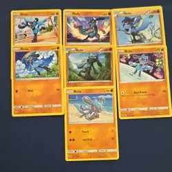 Riolu Pokemon TCG Card Lot 7× 151 Sword & Shield SV - Image 1