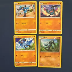 Riolu Pokemon TCG Card Lot 7× 151 Sword & Shield SV - Image 2