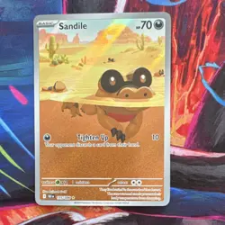 Pokemon TCG Holo 5 Card Lot Sandile Wigglytuff Paldean Wooper Maractus Inteleon - Image 3